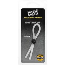 RockSolid by Doc Johnson Cockring Lasso Single Blanc